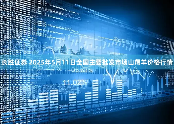 长胜证券 2025年5月11日全国主要批发市场山羯羊价格行情